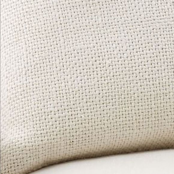 PB Faye Textured Linen Floor Pillow Cover, 30” x 30” Ivory - Picture 7 of 7